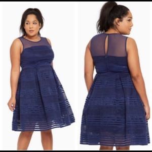 Torrid Navy & Tulle Dress